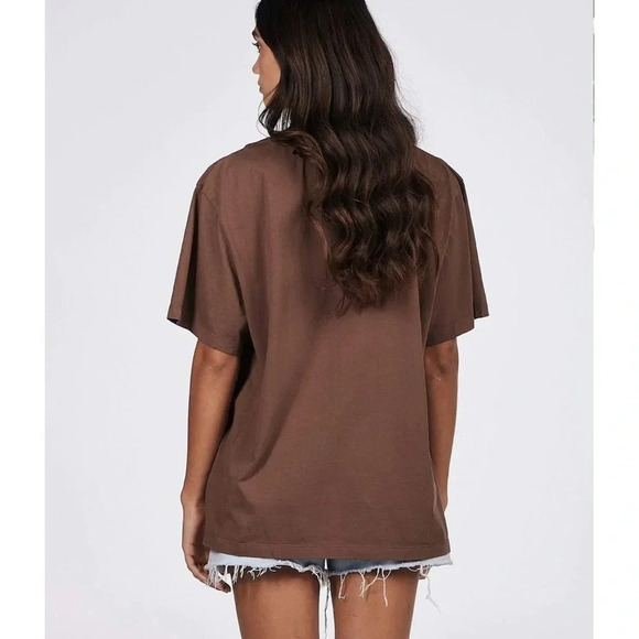 Charlie Holiday Made of‎ Star Boyfriend T-shirt Sz Large NWT Neutral Minimalist - Picture 4 of 13